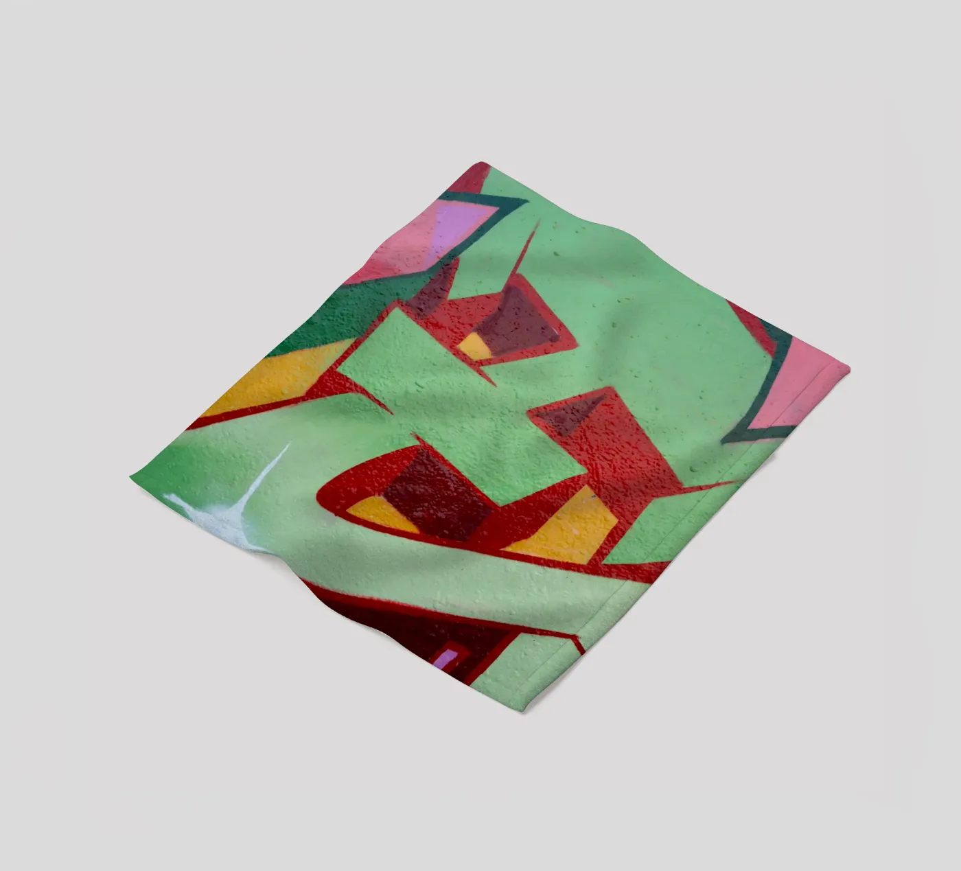 Graffiti E fleece blanket by Jonas Klein