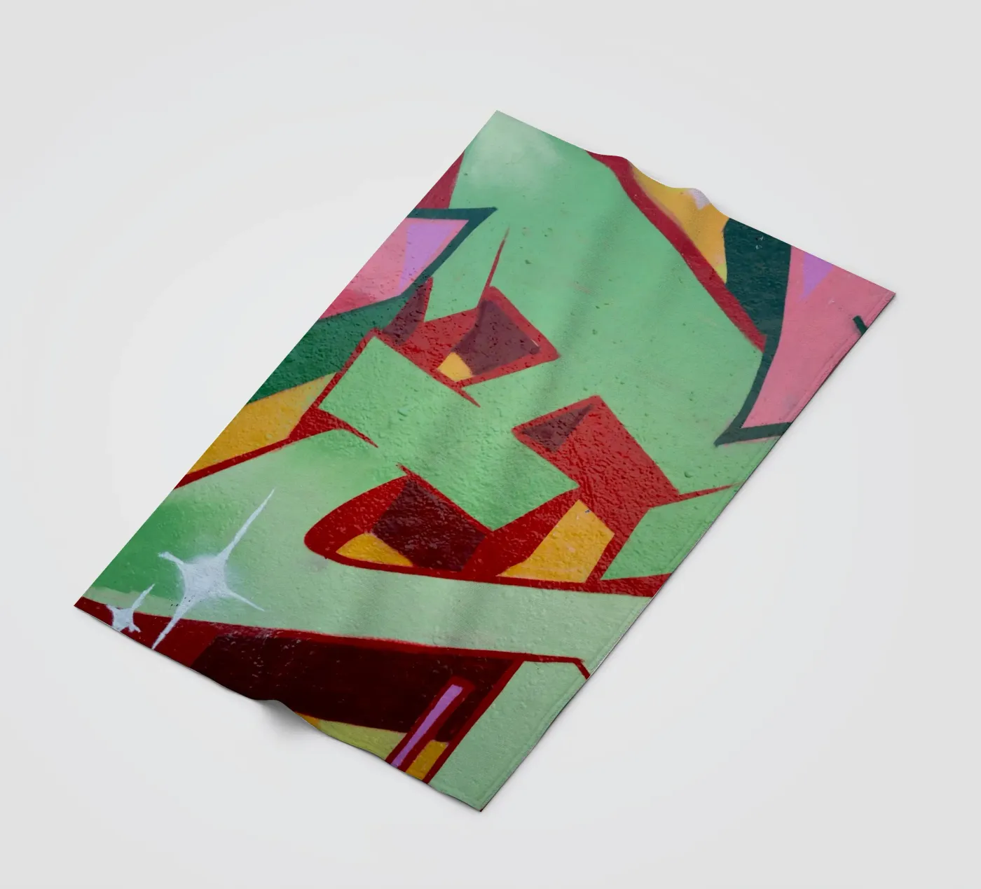 Graffiti E fleece blanket by Jonas Klein