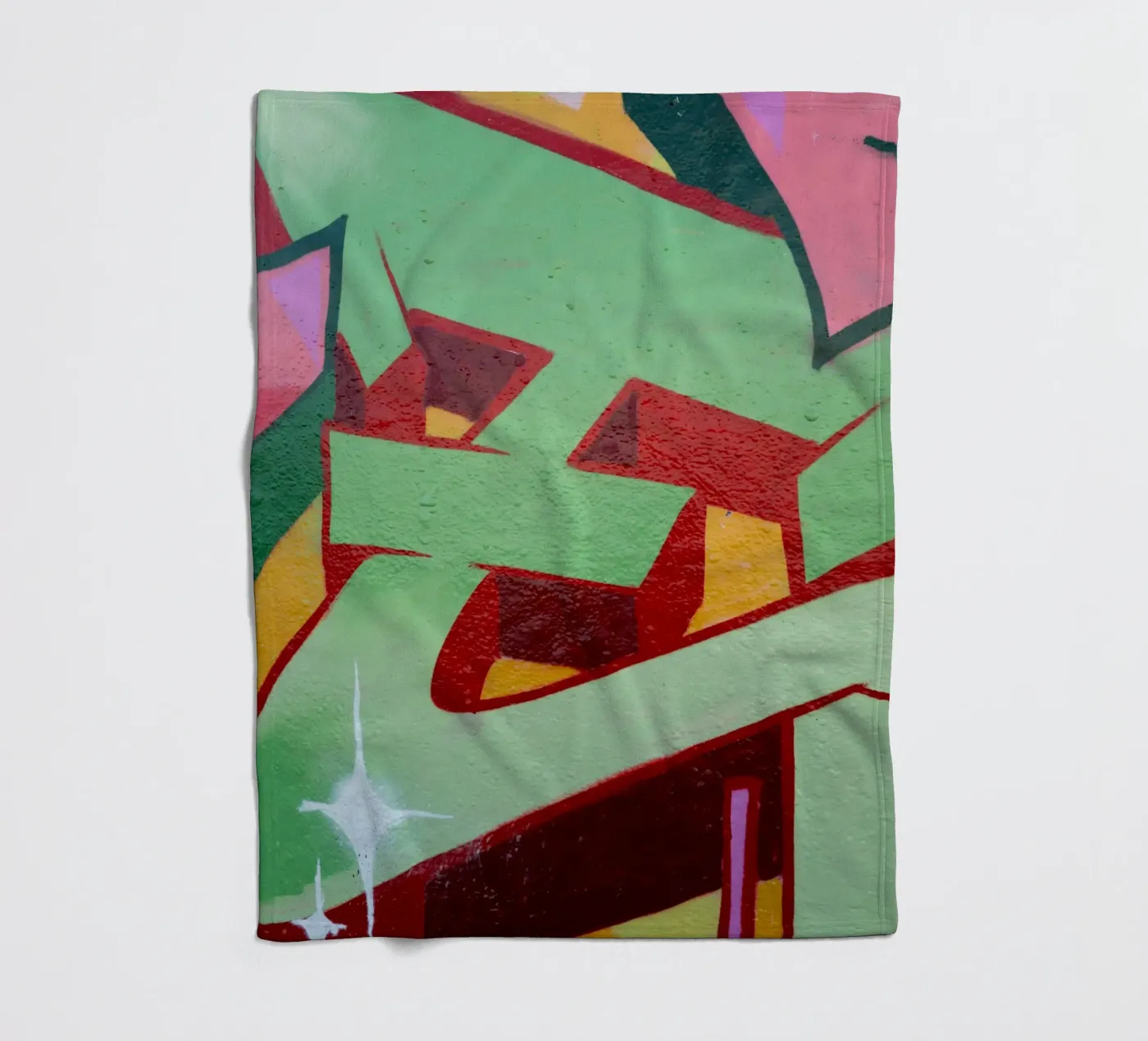 Graffiti E fleece blanket by Jonas Klein