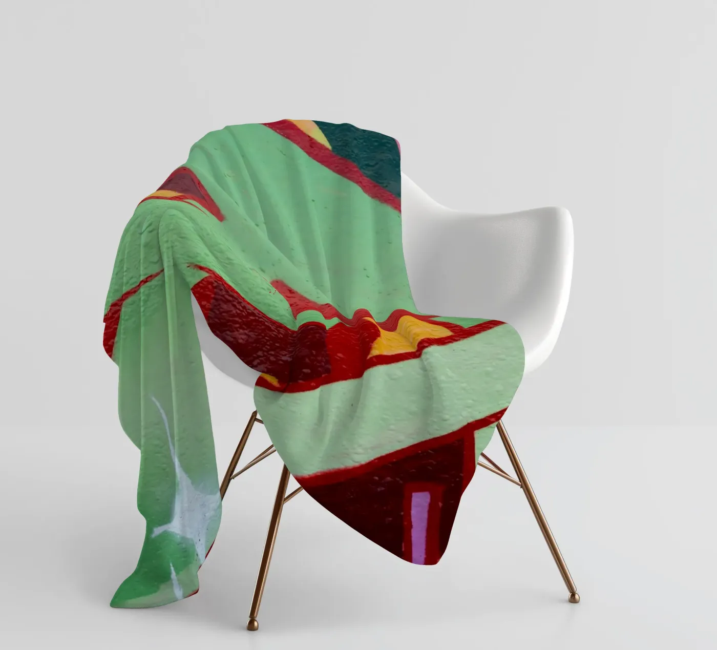 Graffiti E fleece blanket by Jonas Klein