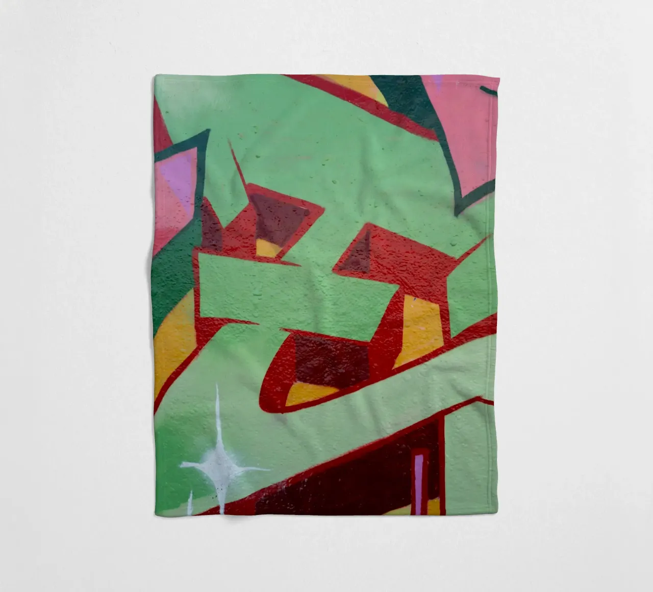 Graffiti E Fleecedecke von Jonas Klein