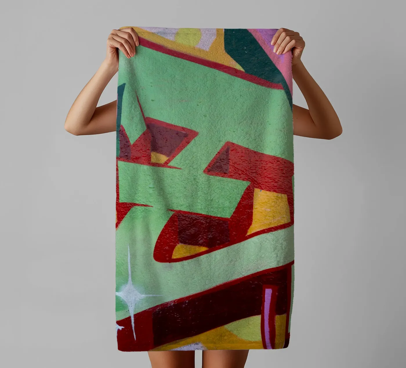 Graffiti E badhanddoek van Jonas Klein