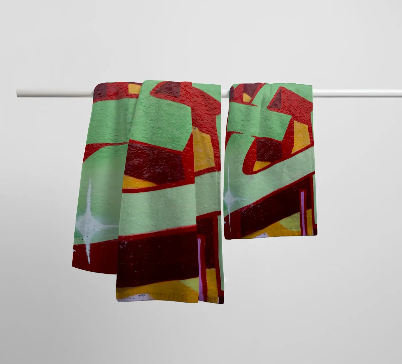 Graffiti E badhanddoek van Jonas Klein