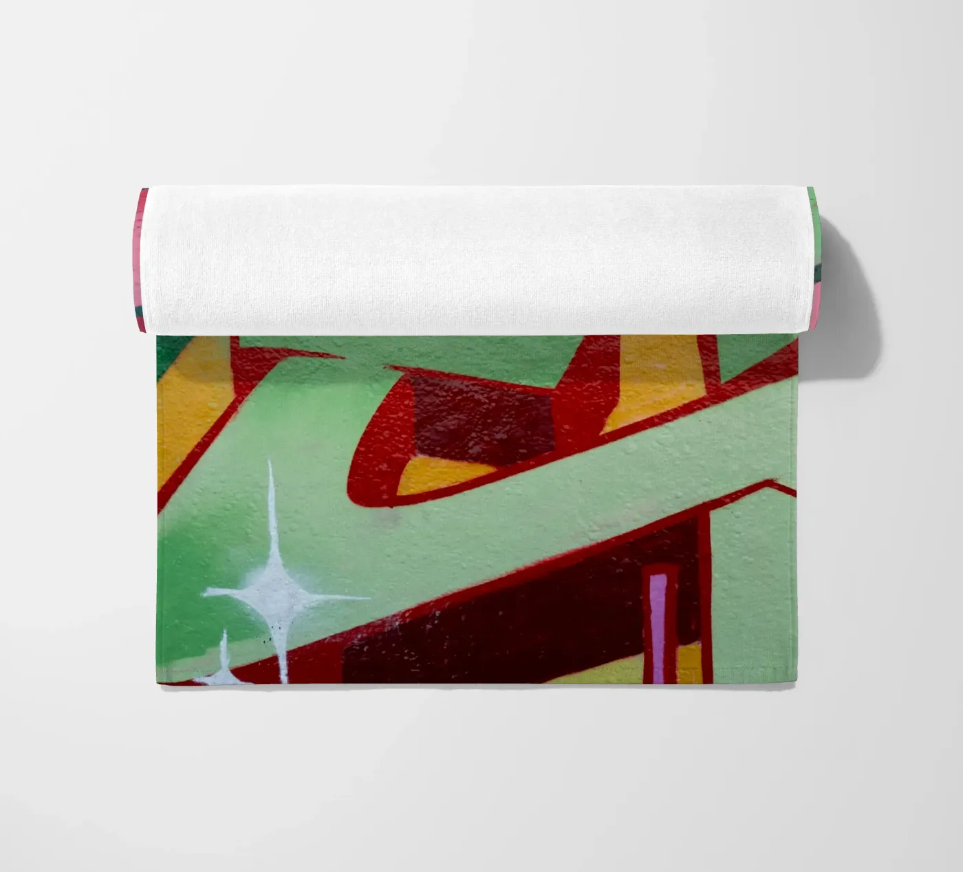 Graffiti E beach towel by Jonas Klein