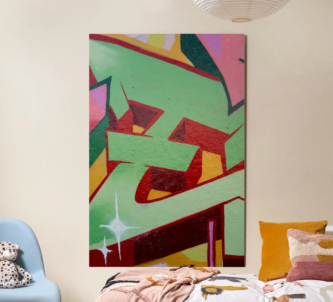 Graffiti E alluminio dibond da Jonas Klein