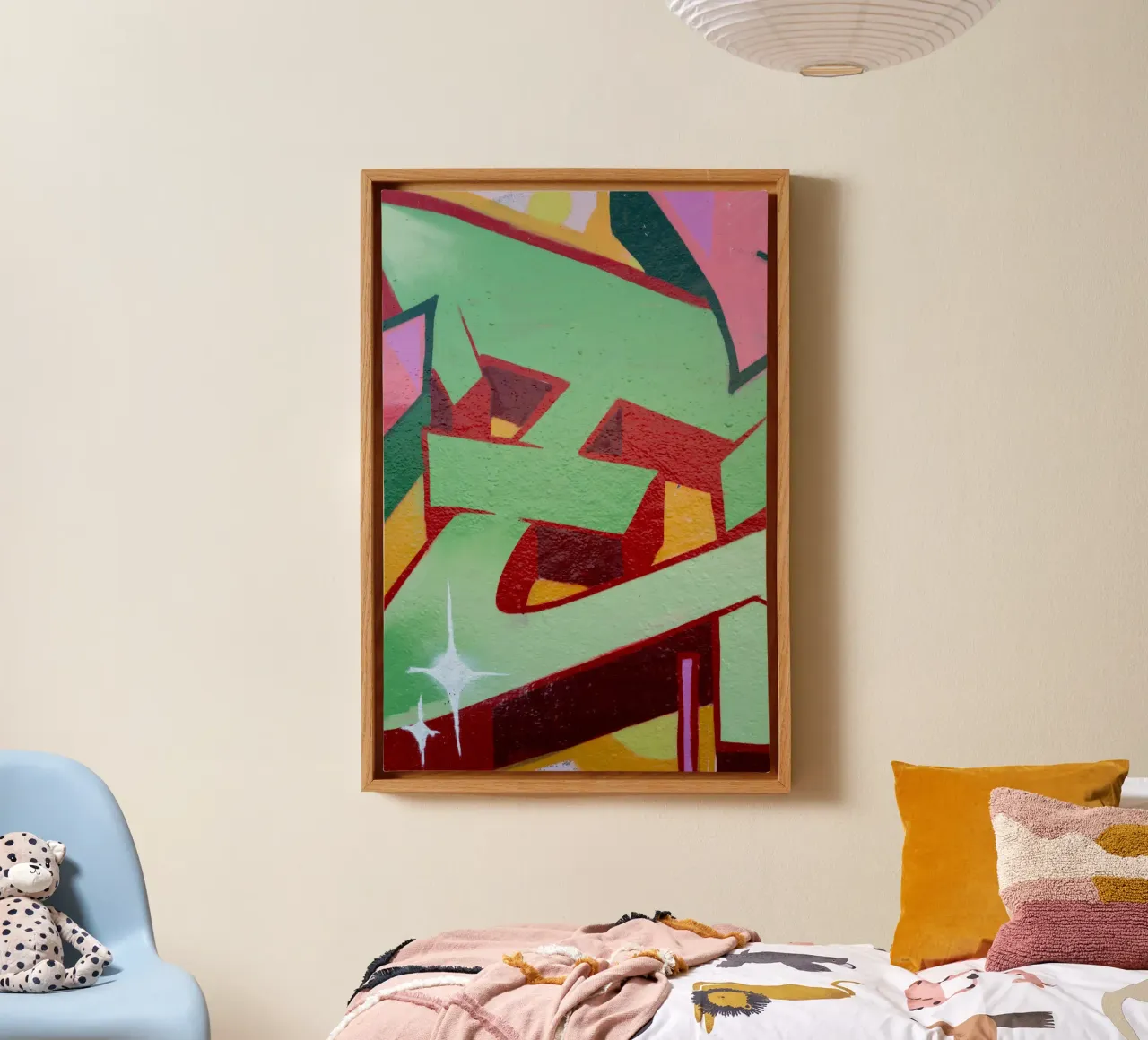 Graffiti E canvas by Jonas Klein