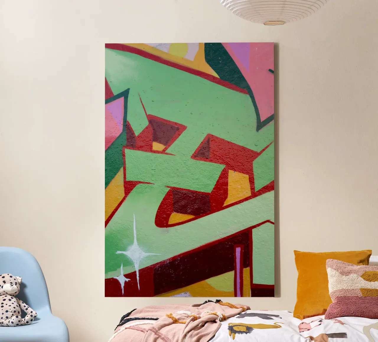 Graffiti E canvas by Jonas Klein