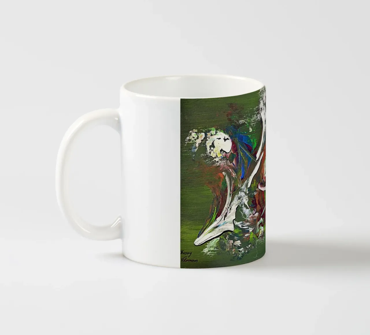 IDEAL GIFT 142 tazza in ceramica da Thierry Vobmann Abstract painting