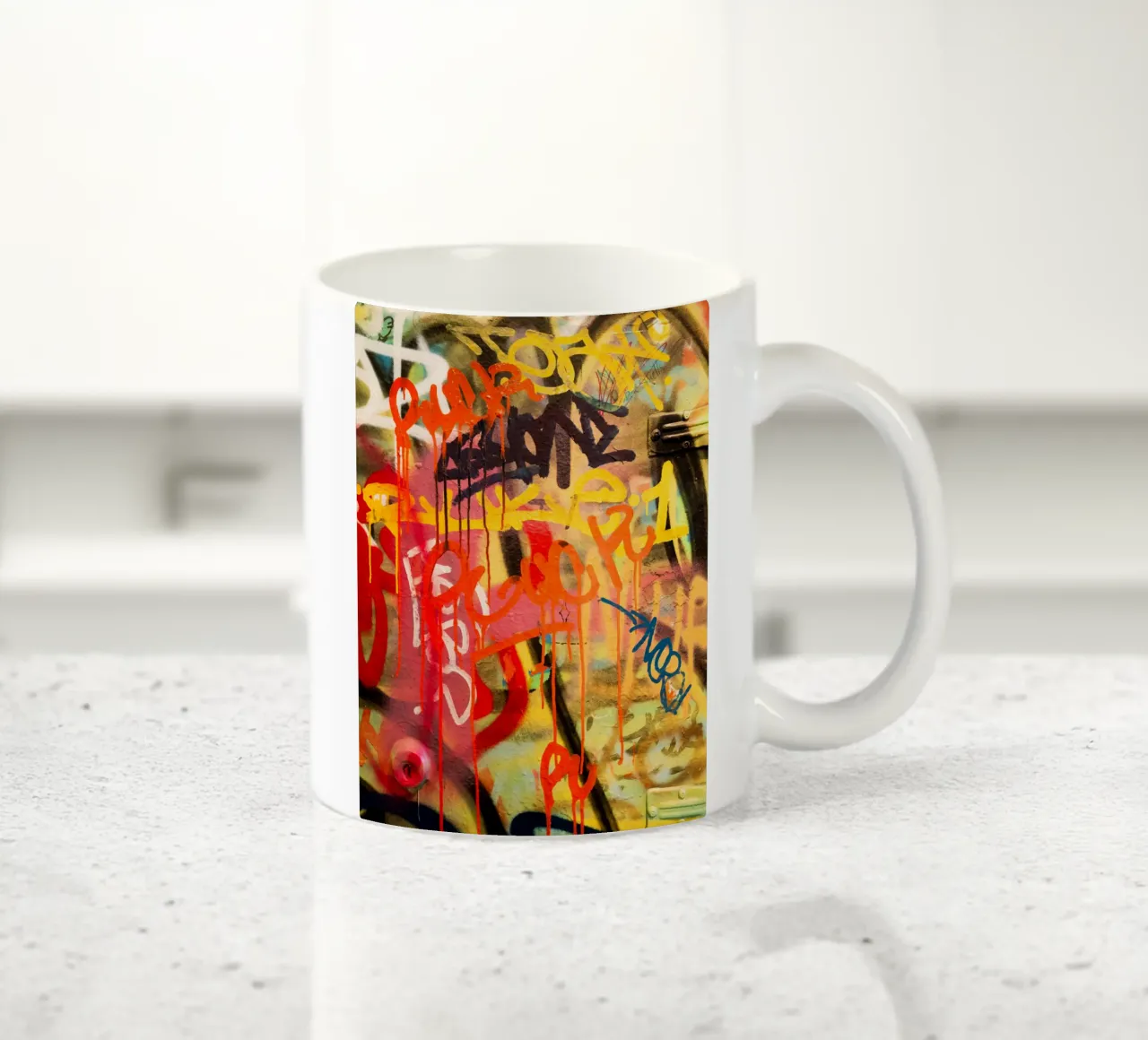 Graffiti Wall tazza in ceramica da Jonas Klein