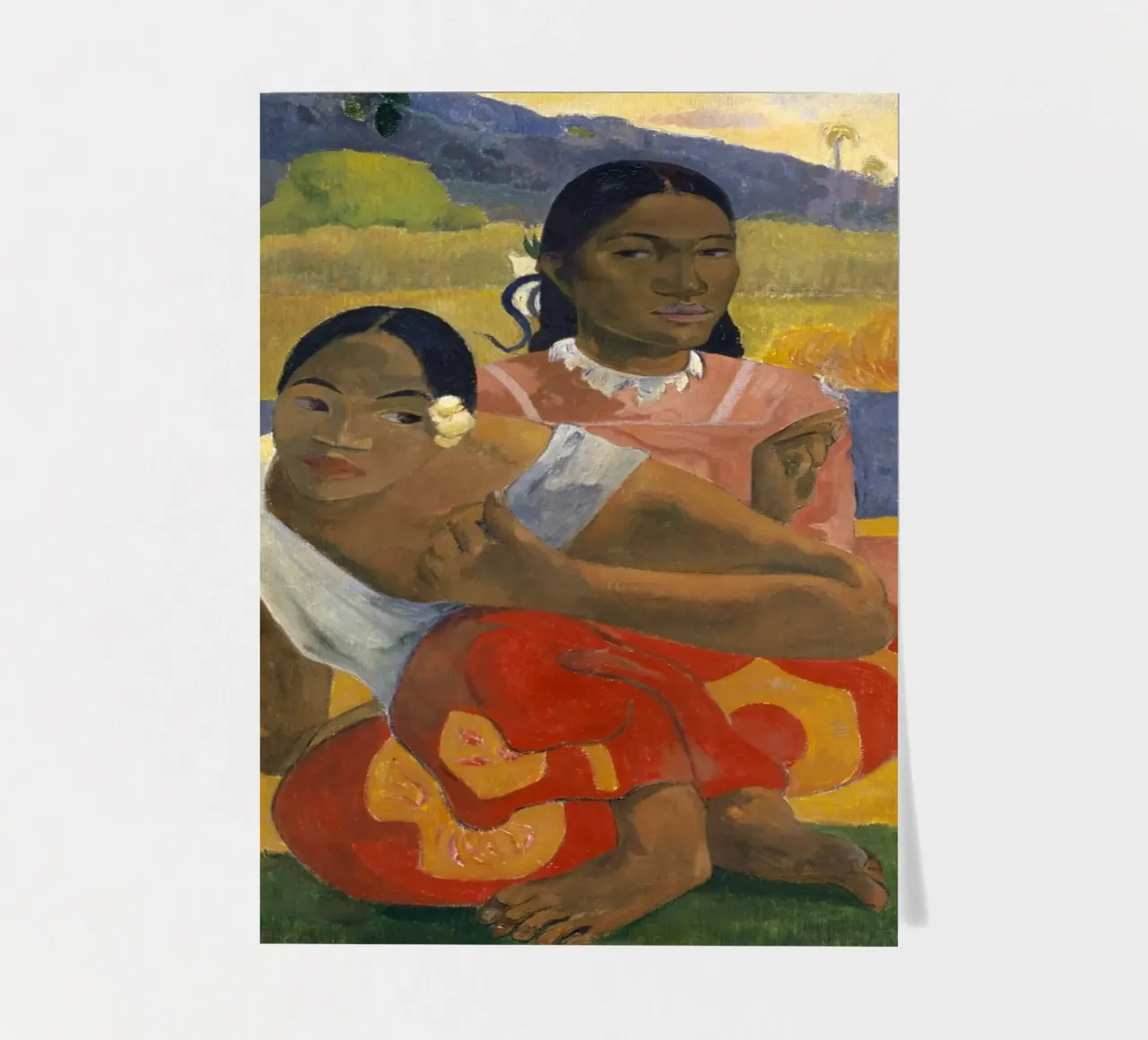 Paul Gauguin - Nafea Faa Ipoipo sticker sheet by Timeless Artworks