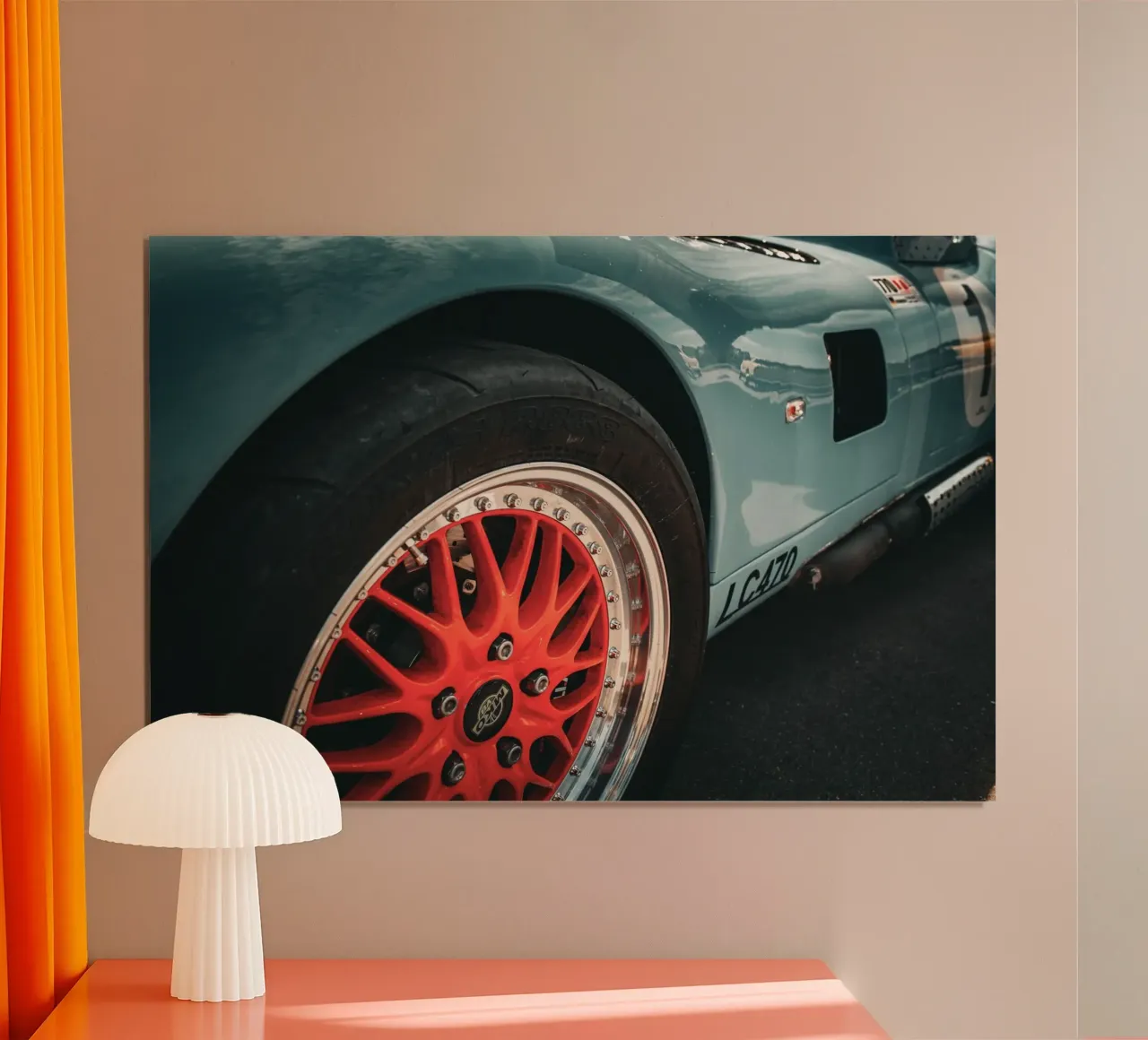 Fast Car poster con telaio in plastica da Jonas Klein