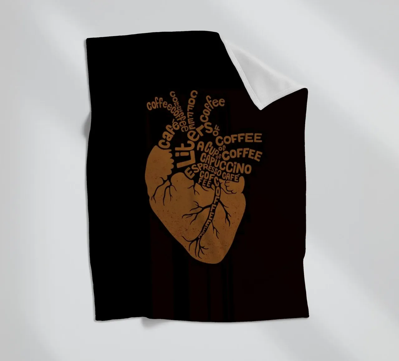 Coffee Lover Heart coperta in pile da Tobe Fonseca