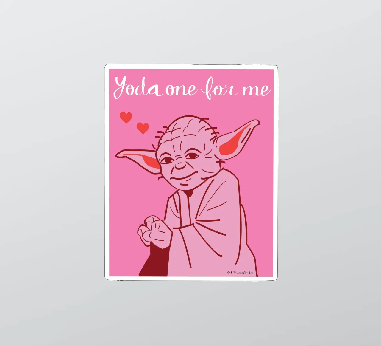 Yoda - Liebe sticker van Star Wars - Sticker Shop