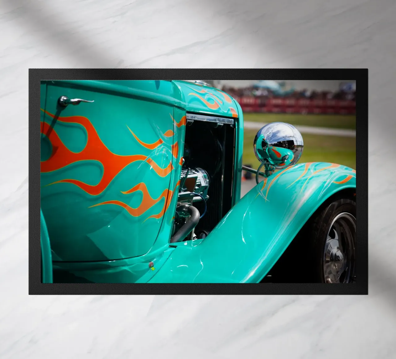 Hotwheel deurmat van Jonas Klein