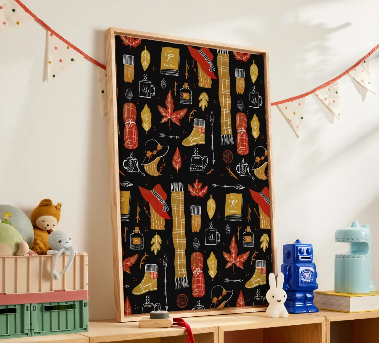 Autumn canvas met Baklijst van Moira Scicluna Zahra