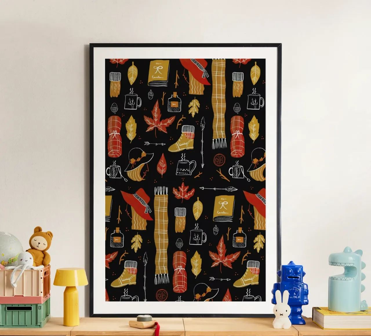 Autumn poster con telaio in legno da Moira Scicluna Zahra
