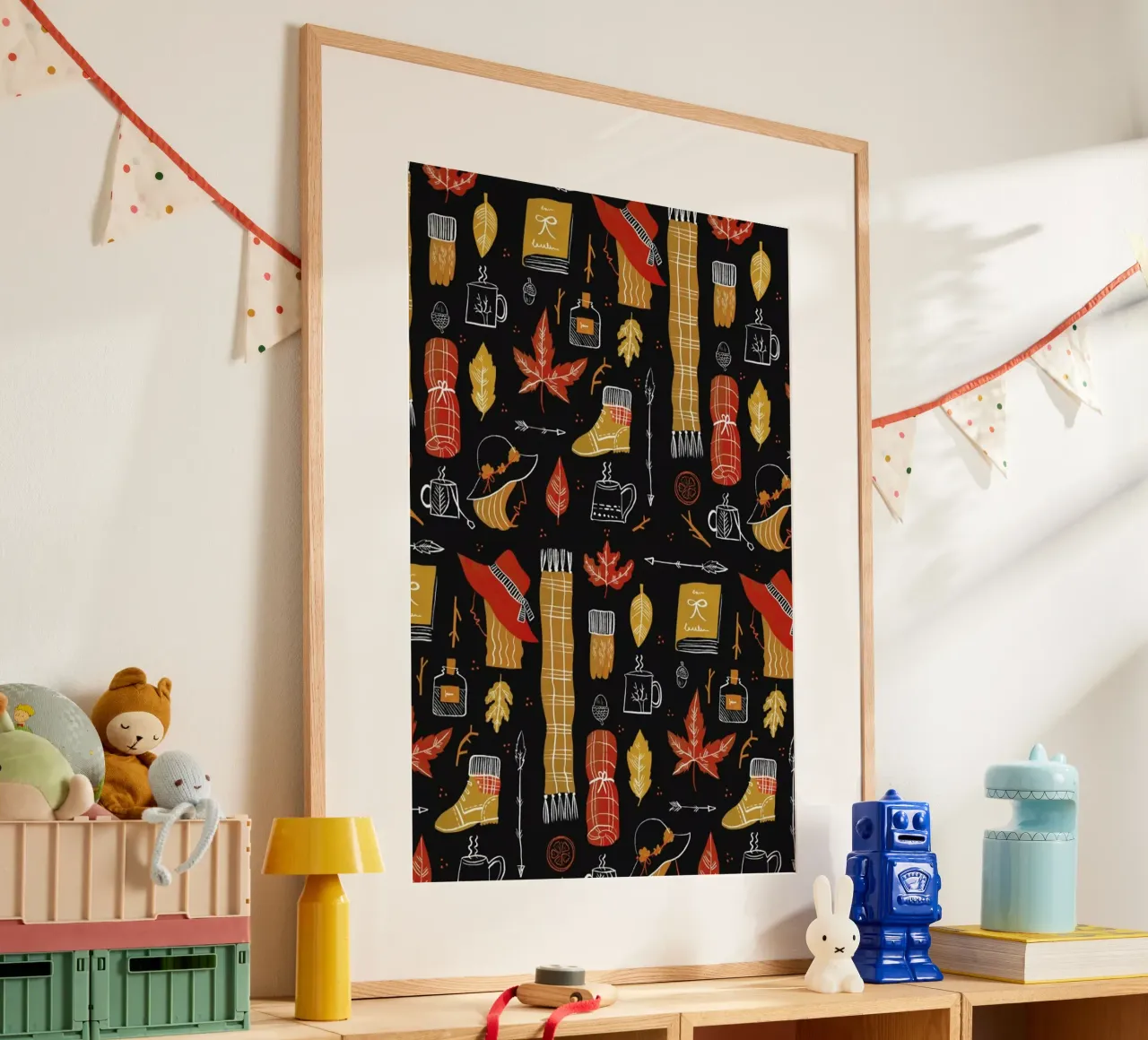 Autumn poster con telaio in legno da Moira Scicluna Zahra