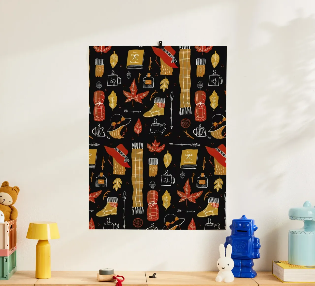 Autumn poster con telaio in legno da Moira Scicluna Zahra
