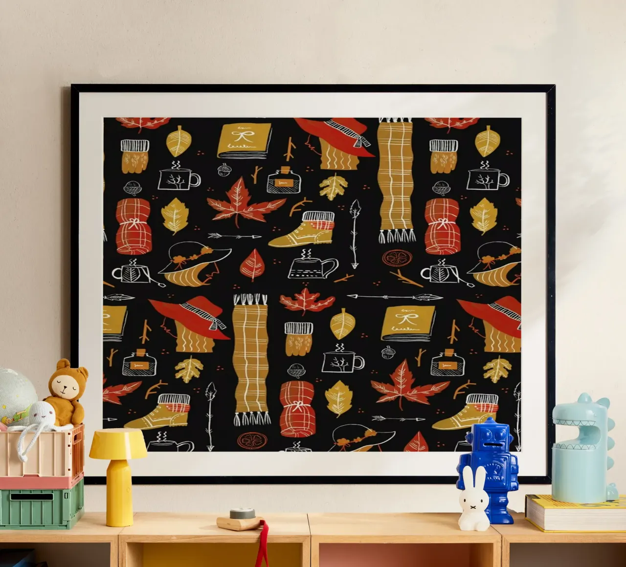 Autumn poster con telaio in legno da Moira Scicluna Zahra