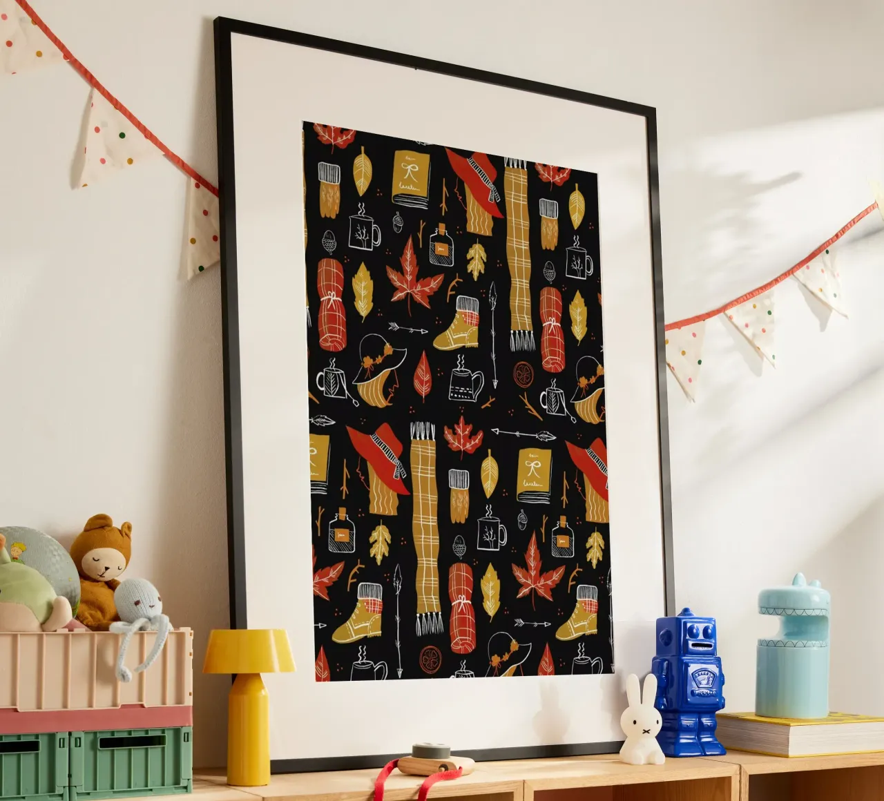 Autumn poster con telaio in legno da Moira Scicluna Zahra