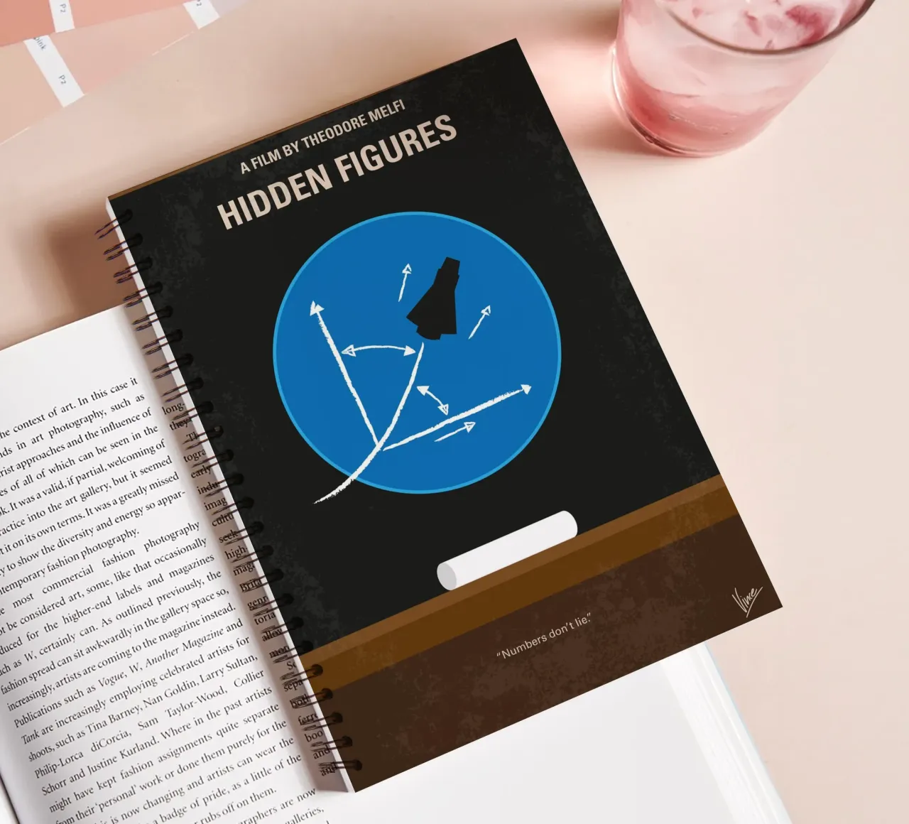 No1355 My Hidden Figures minimal movie poster diario ad anelli da Chungkong