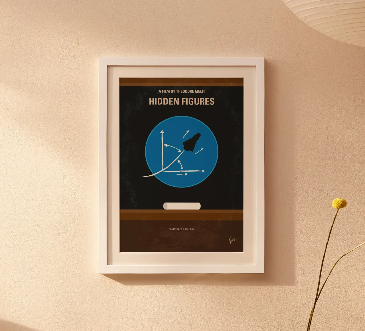 No1355 My Hidden Figures minimal movie poster carta hahnemühle da Chungkong
