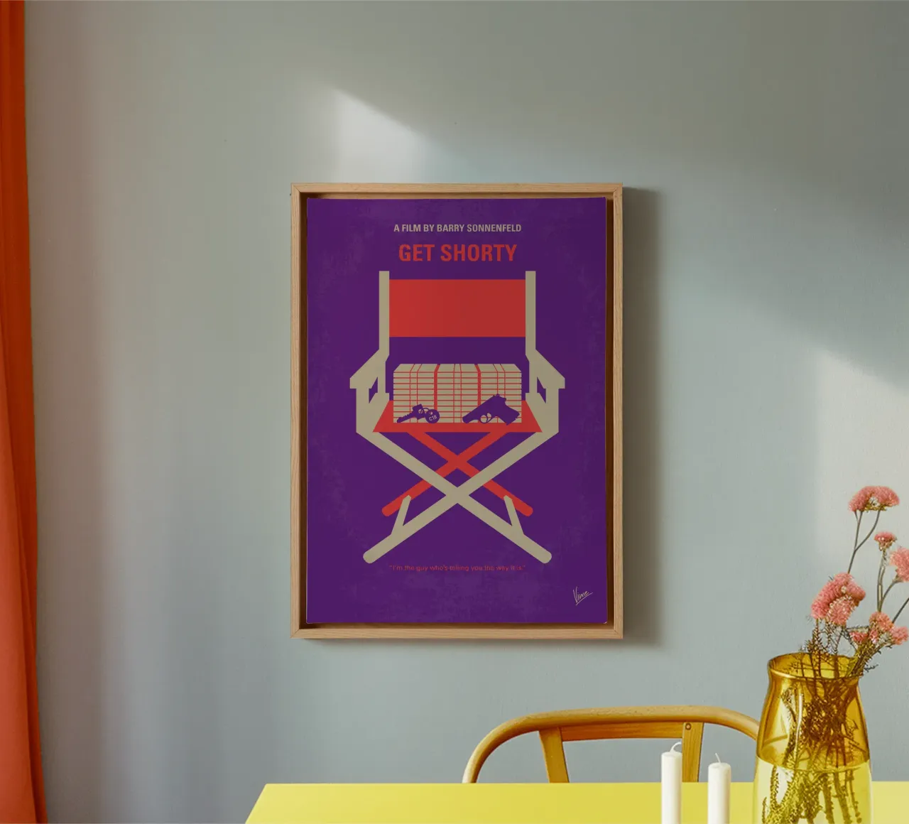 No1357 My Get Shorty minimal movie poster canvas by Chungkong