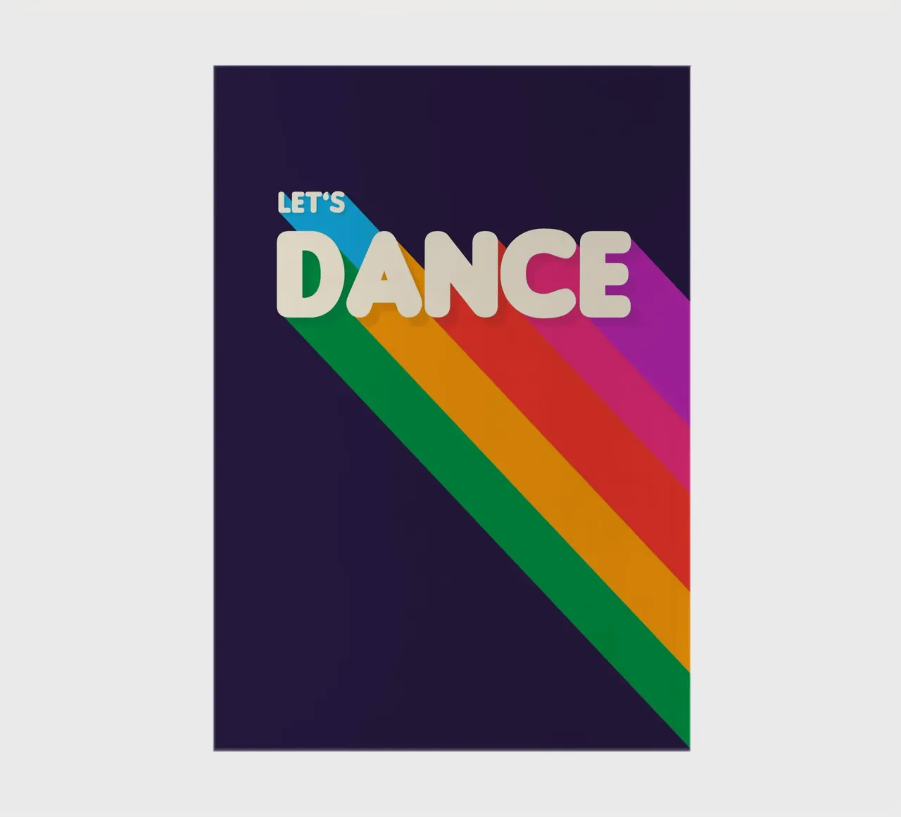 Retro Let's Dance Wall Art notebook by showmemars