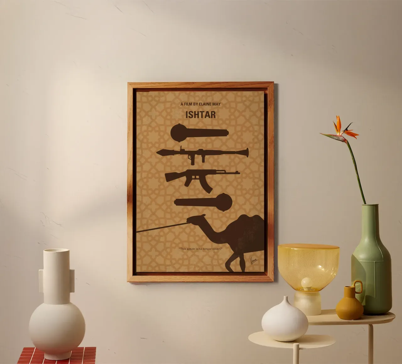 No1358 My Ishtar minimal movie poster alluminio dibond da Chungkong