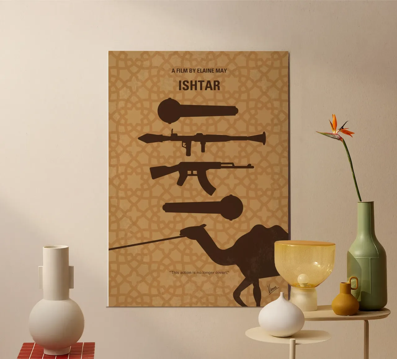 No1358 My Ishtar minimal movie poster alluminio dibond da Chungkong
