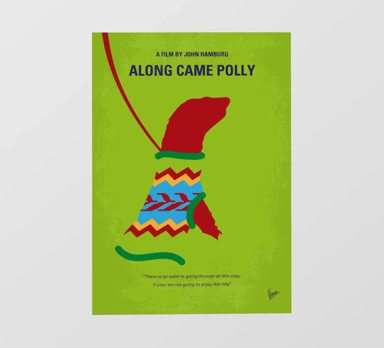 No1360 My Along Came Polly minimal movie poster pellicola backlit da Chungkong