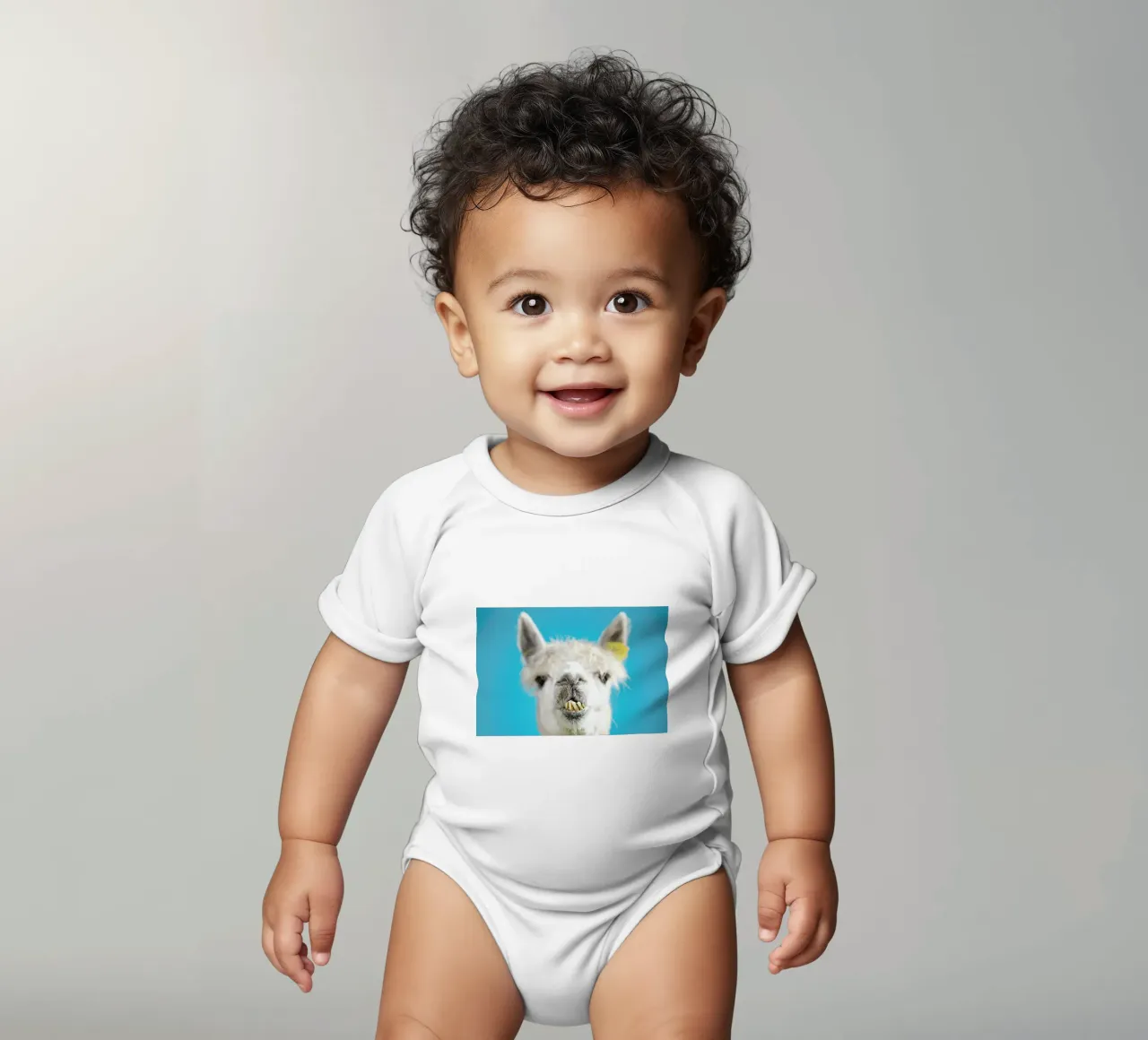 Larry body neonato maniche corte da Charlotte Curd