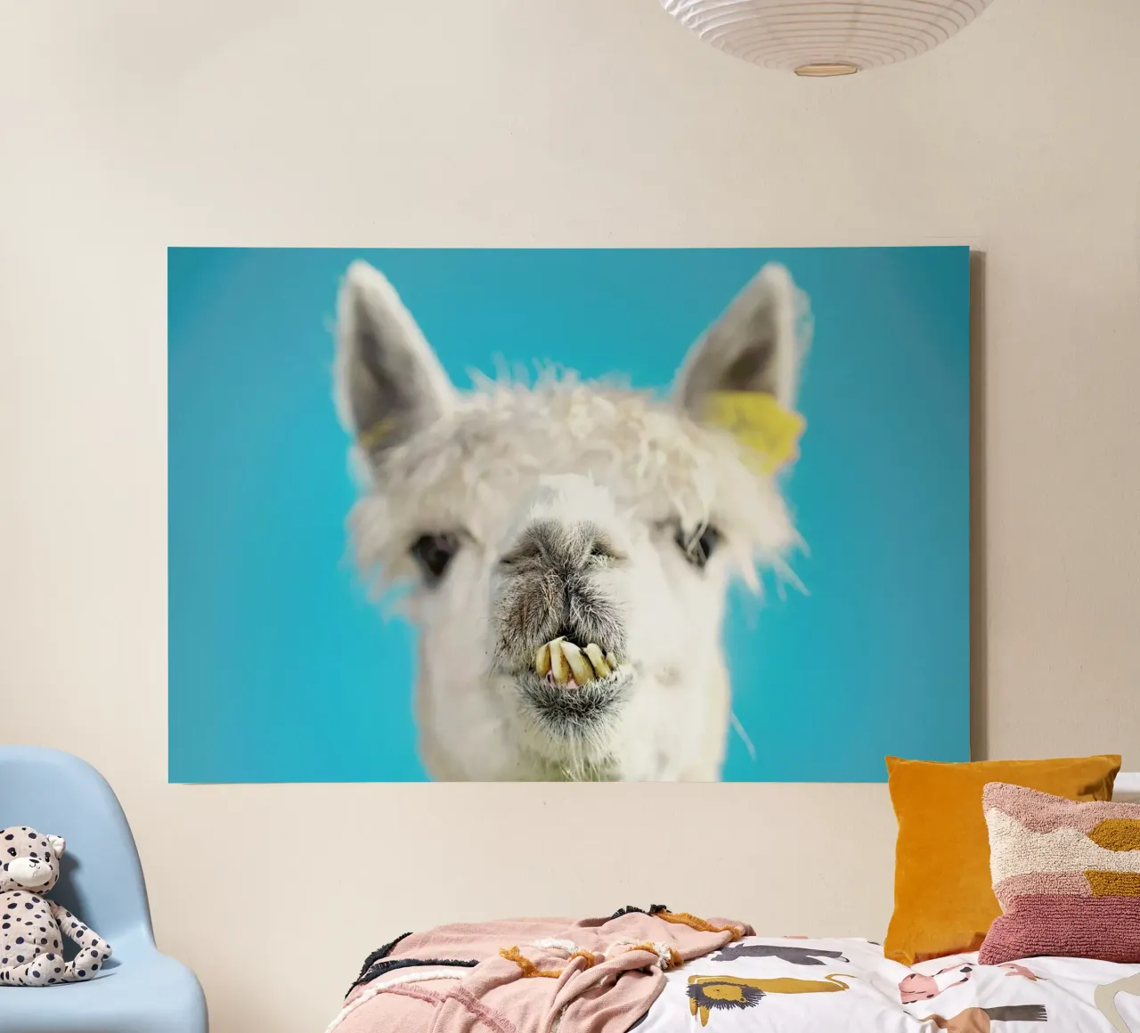 Larry canvas met Baklijst van Charlotte Curd