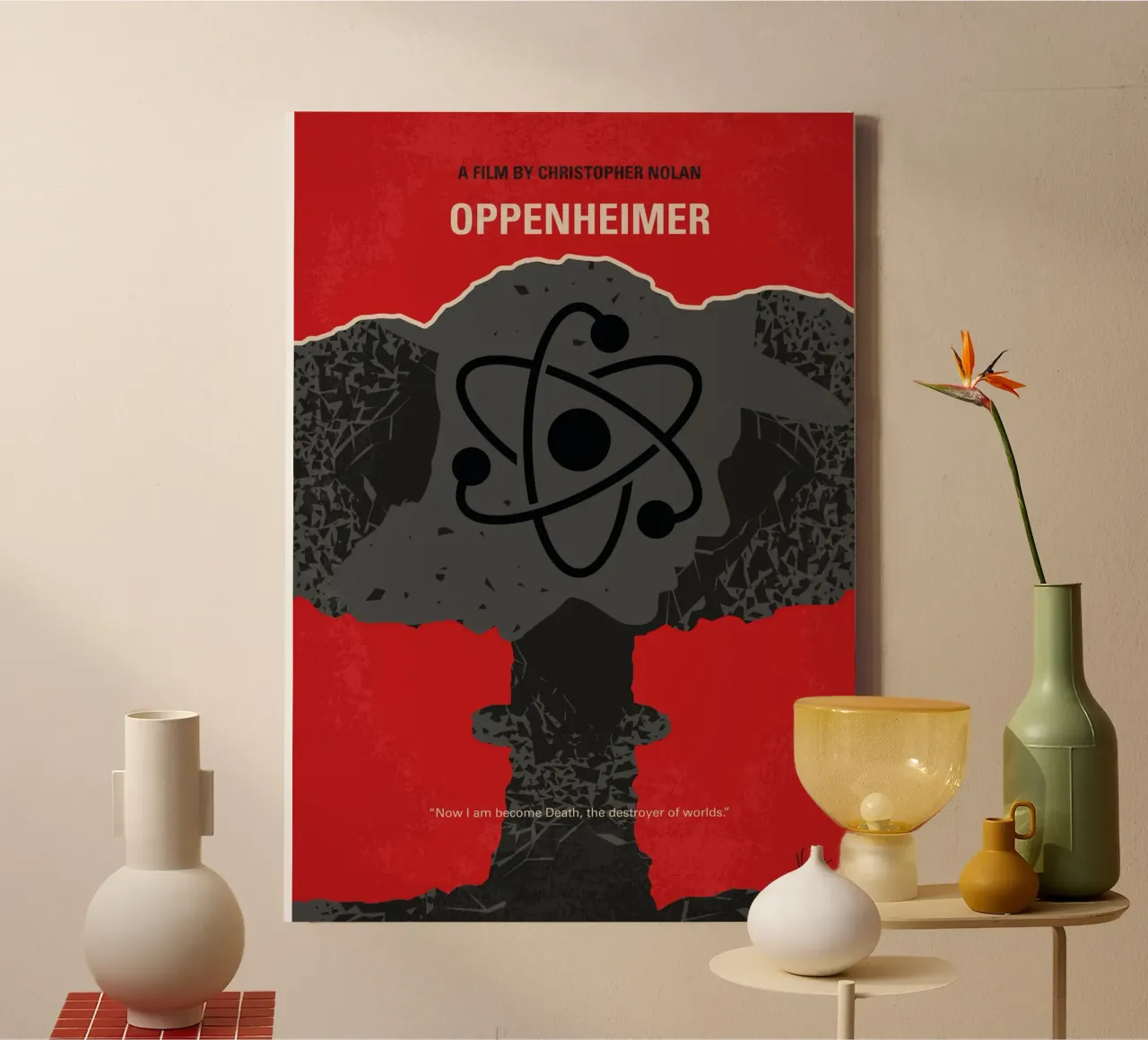 No1365 My Oppenheimer minimal movie poster tela con Cornice a cassetta da Chungkong
