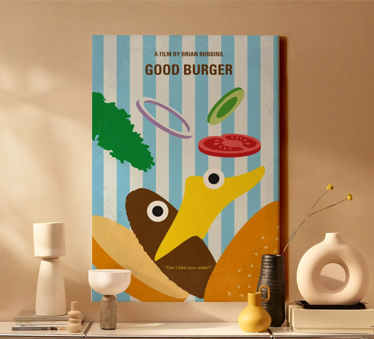 No1366 My Good Burger minimal movie poster tela con Cornice a cassetta da Chungkong
