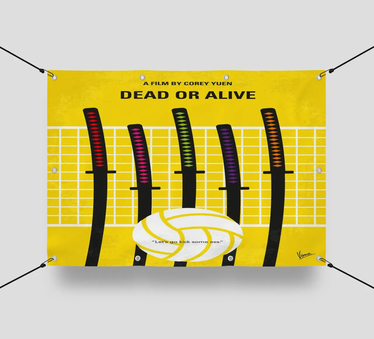 No1369 My DOA Dead or Alive minimal movie poster telo in pvc da Chungkong