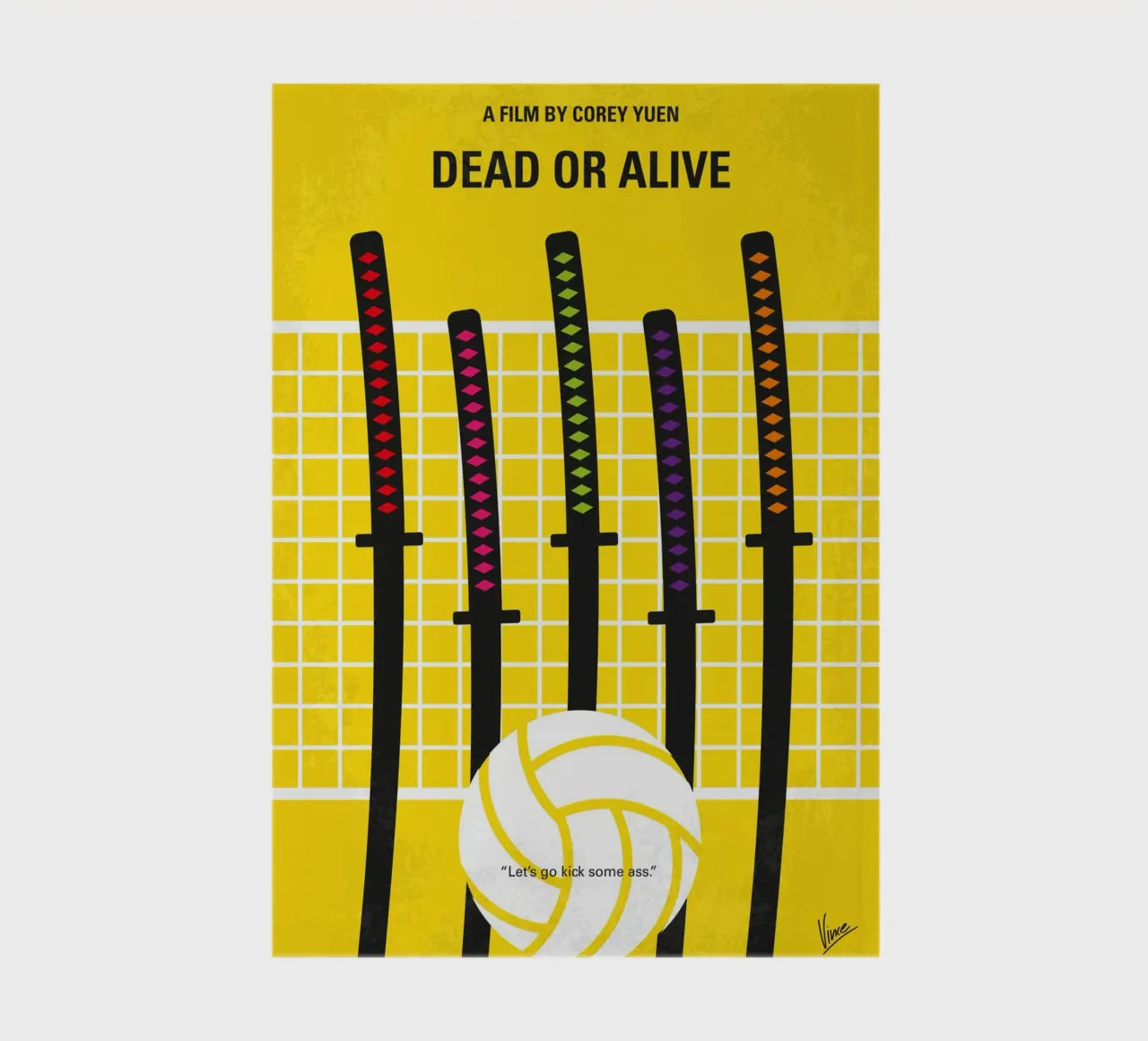 No1369 My DOA Dead or Alive minimal movie poster diario da Chungkong
