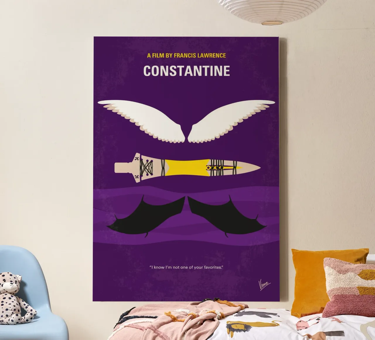No1370 My Constantine minimal movie poster tela da Chungkong