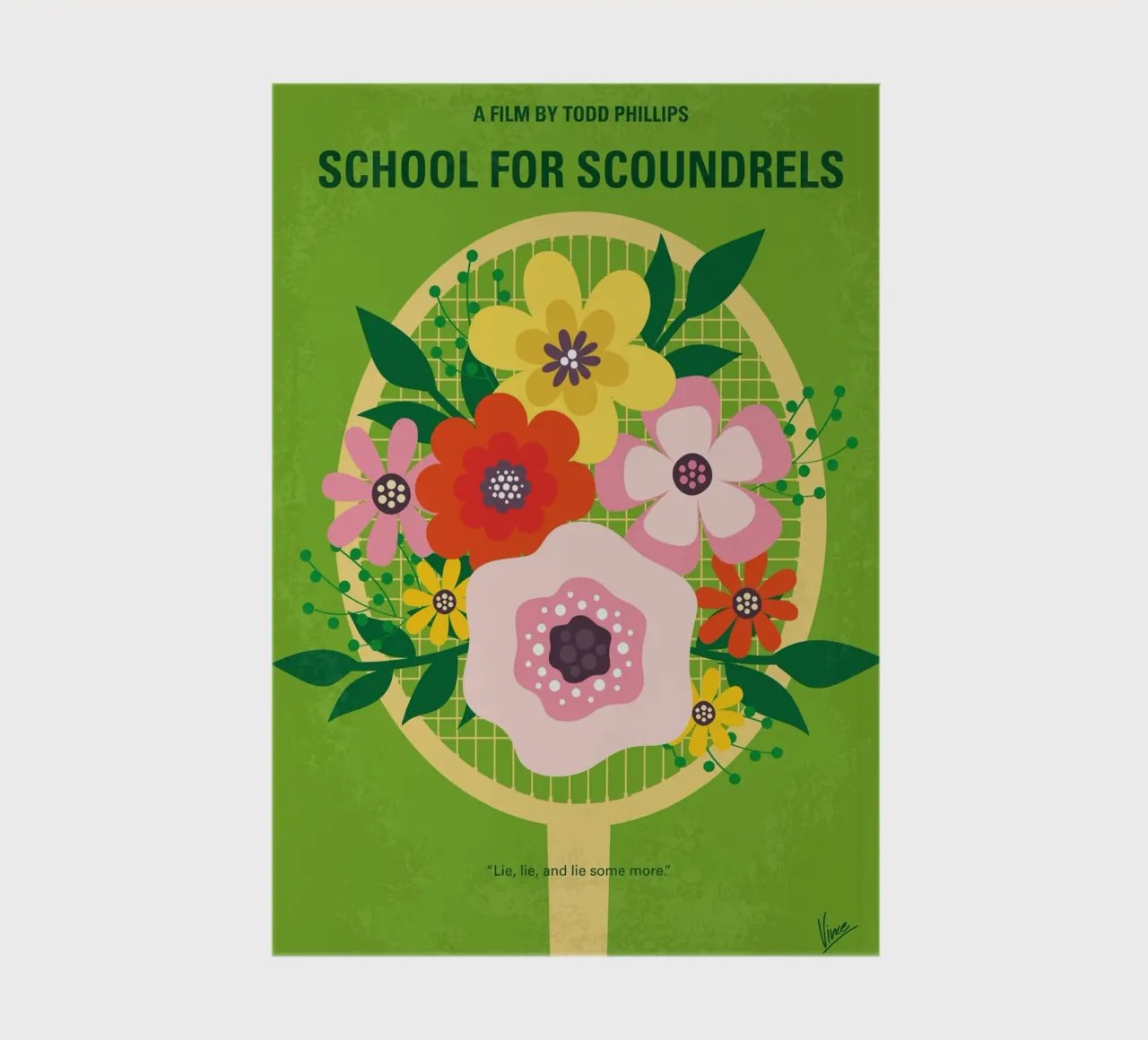 No1372 My School for Scoundrels minimal movie poster diario da Chungkong