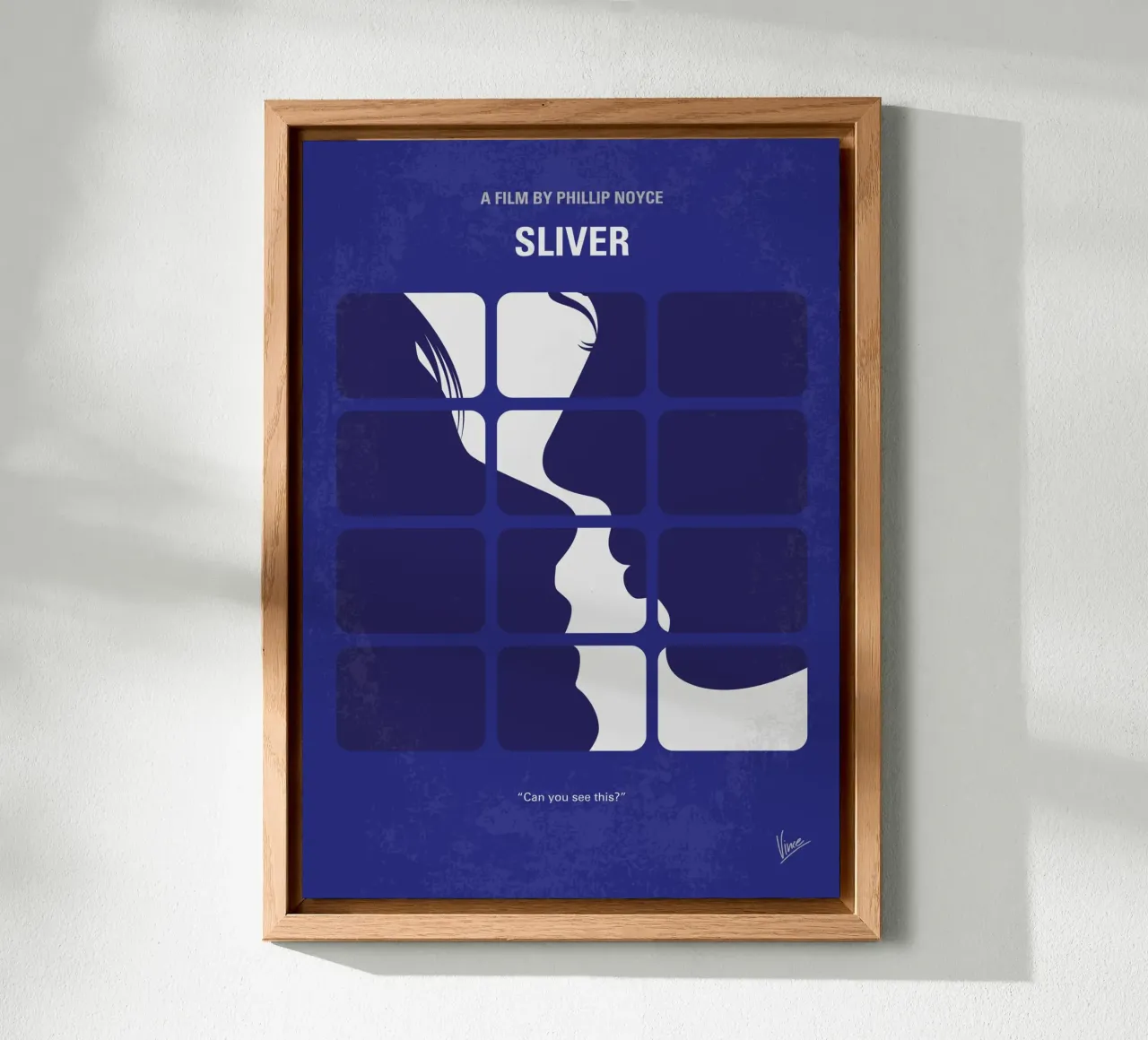 No1373 My Sliver minimal movie poster alluminio dibond da Chungkong