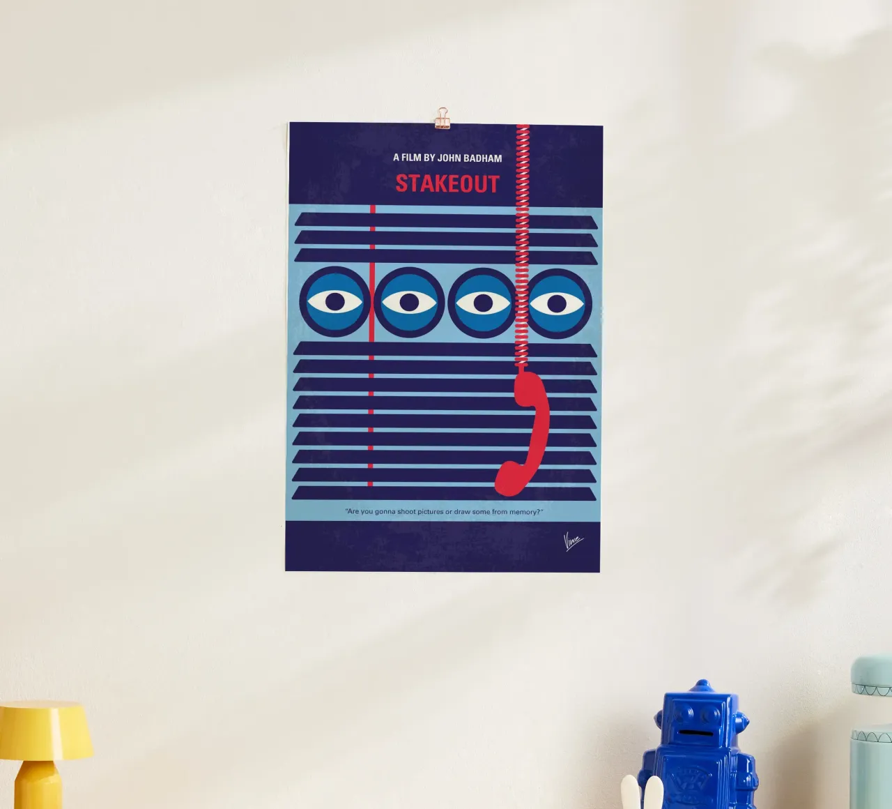No1376 My Stakeout minimal movie poster poster da Chungkong