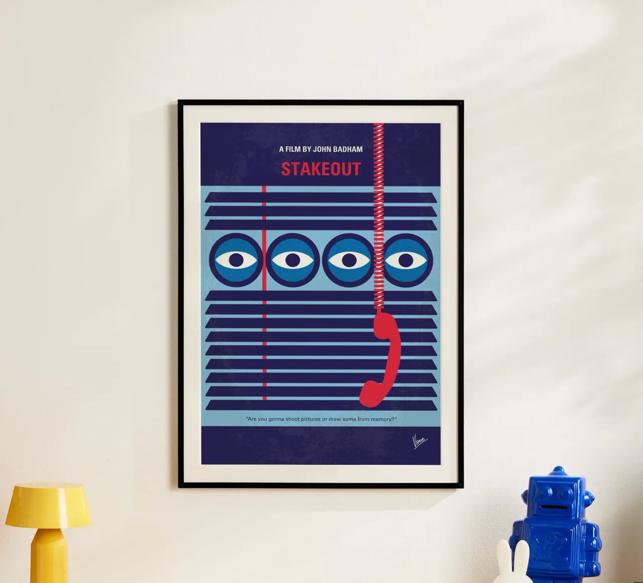 No1376 My Stakeout minimal movie poster poster da Chungkong