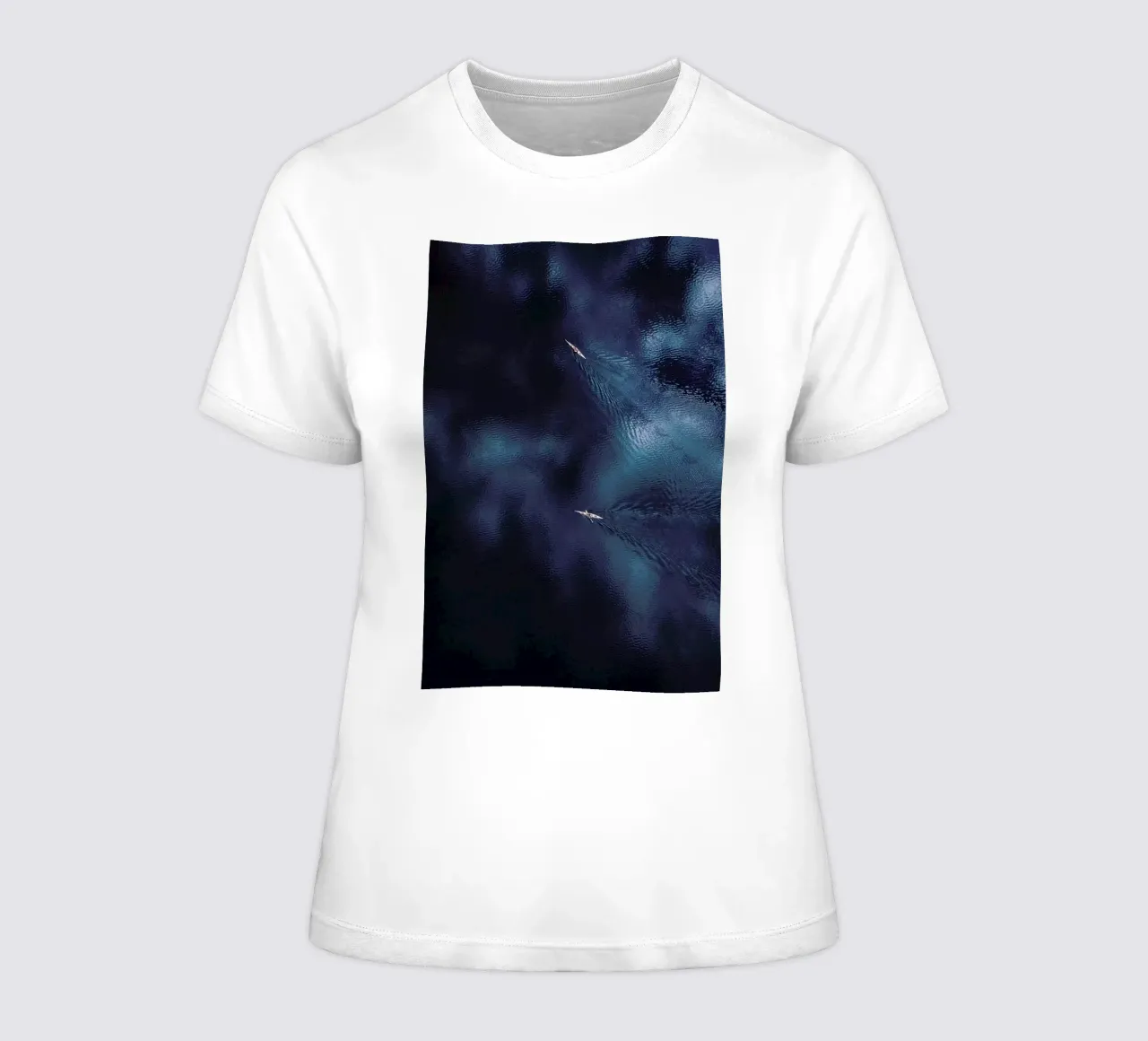 Ocean 2 women's fitted t-shirt by Airpixels