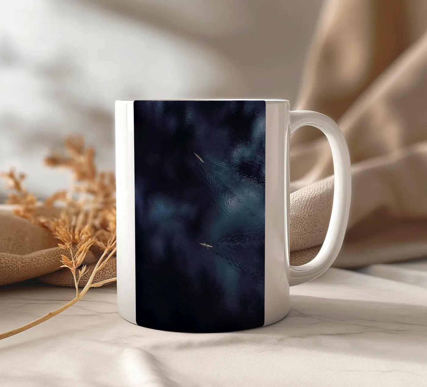 Ocean 2 ceramic mug by Airpixels