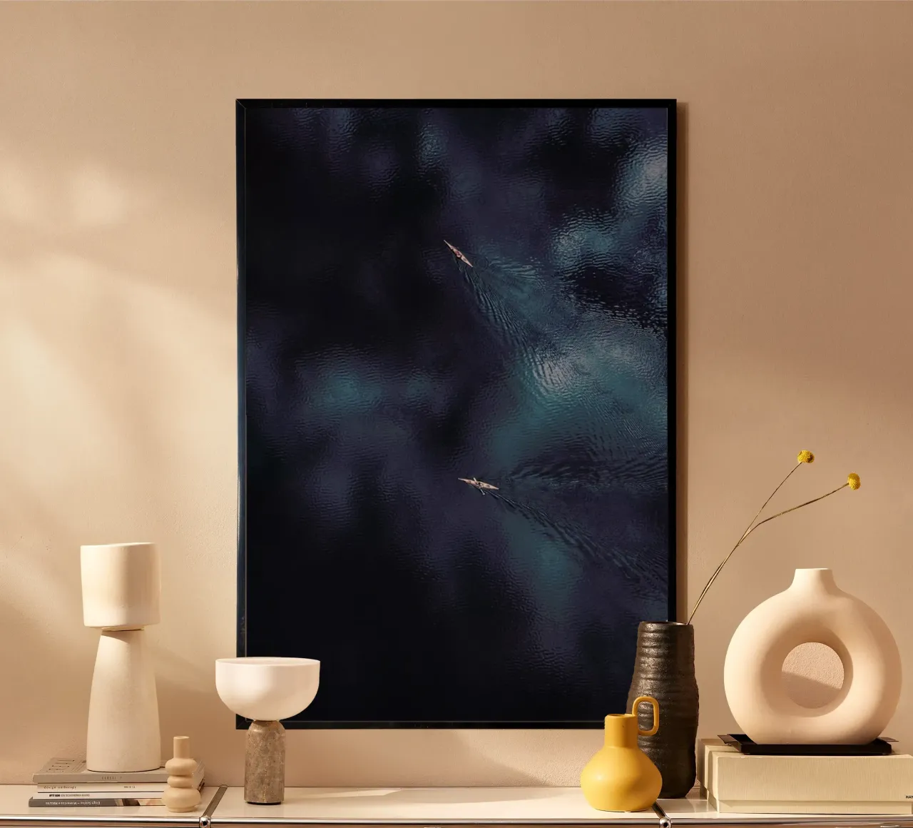 Ocean 2 poster con telaio in alluminio da Airpixels