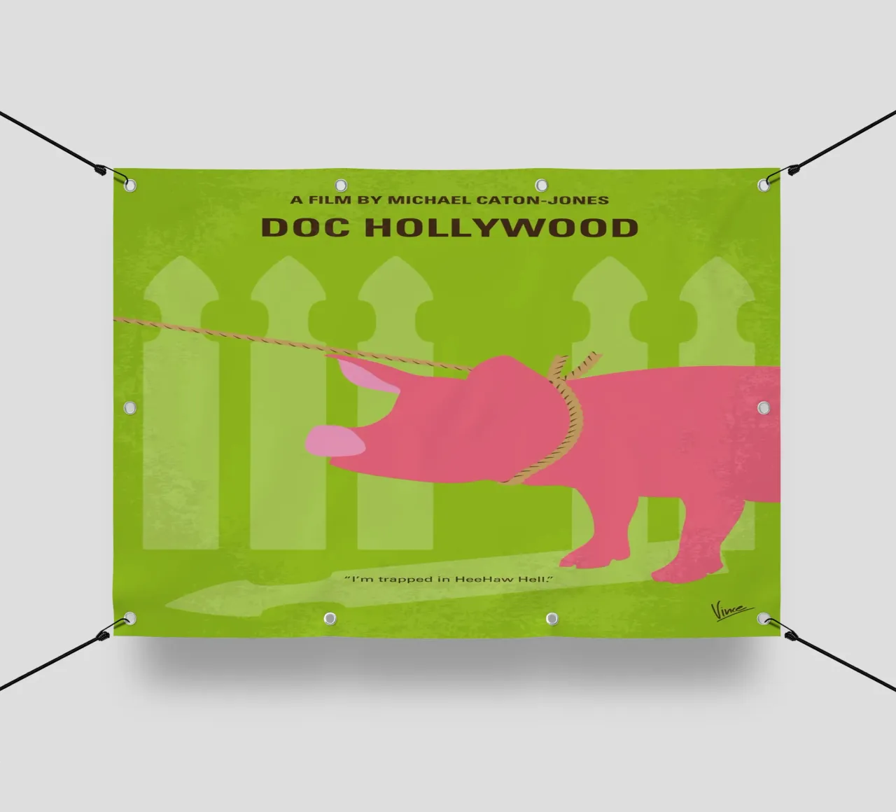 No1379 My Doc Hollywood minimal movie poster telo in pvc da Chungkong