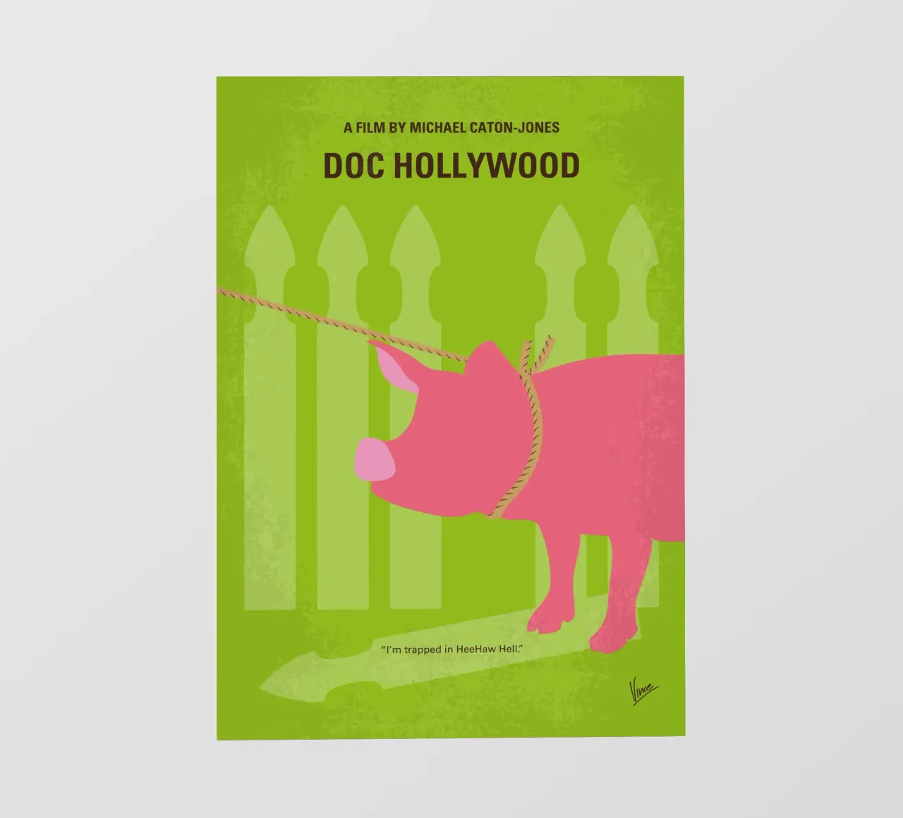 No1379 My Doc Hollywood minimal movie poster telo in pvc da Chungkong