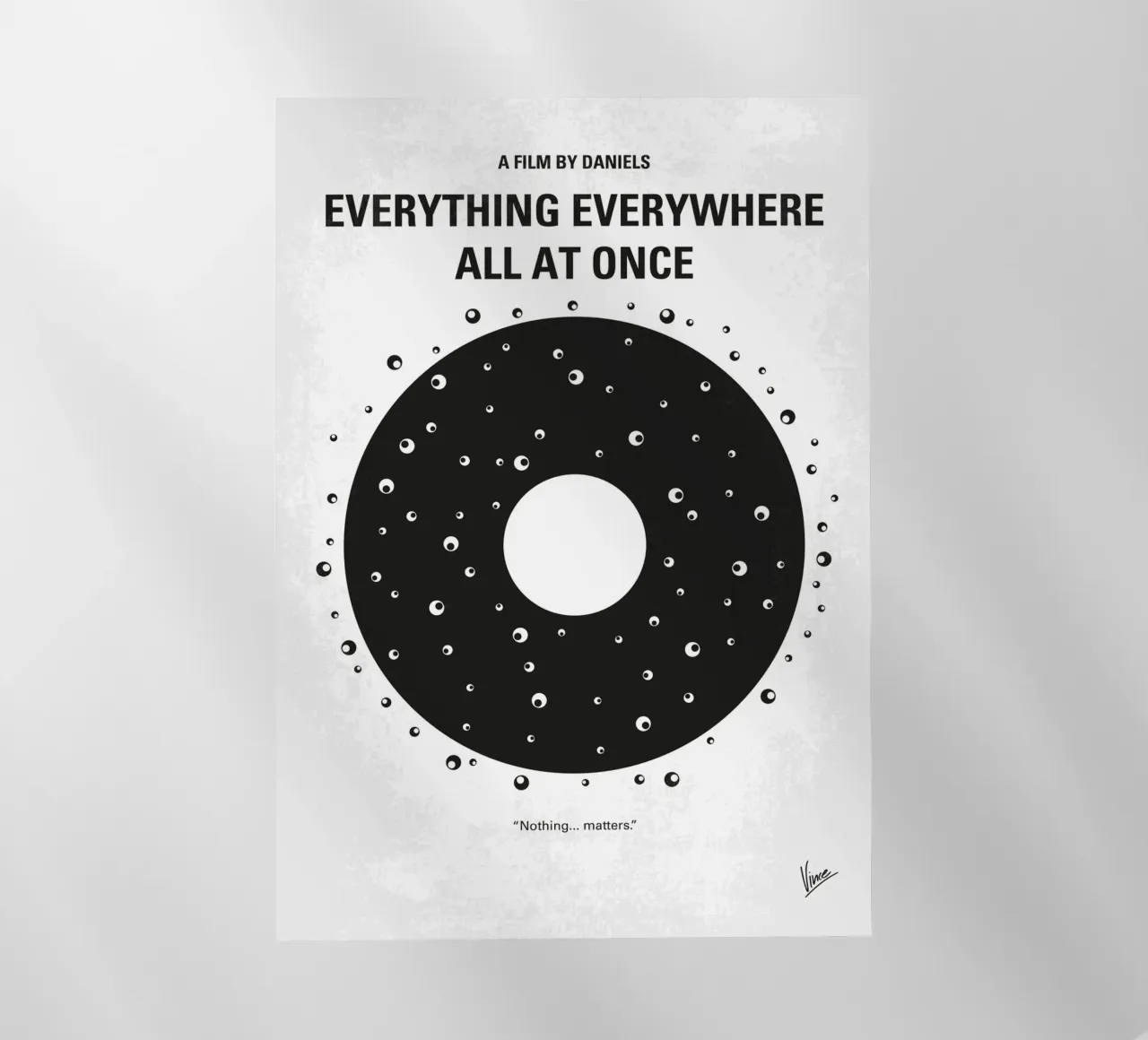 No1380 My Everything Everywhere All at Once minimal movie po pellicola backlit da Chungkong
