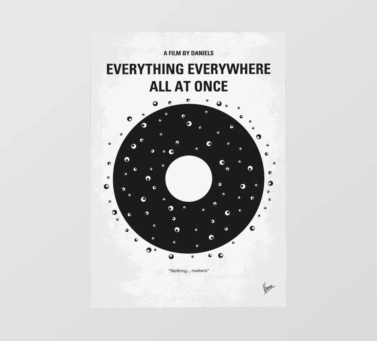 No1380 My Everything Everywhere All at Once minimal movie po pellicola backlit da Chungkong
