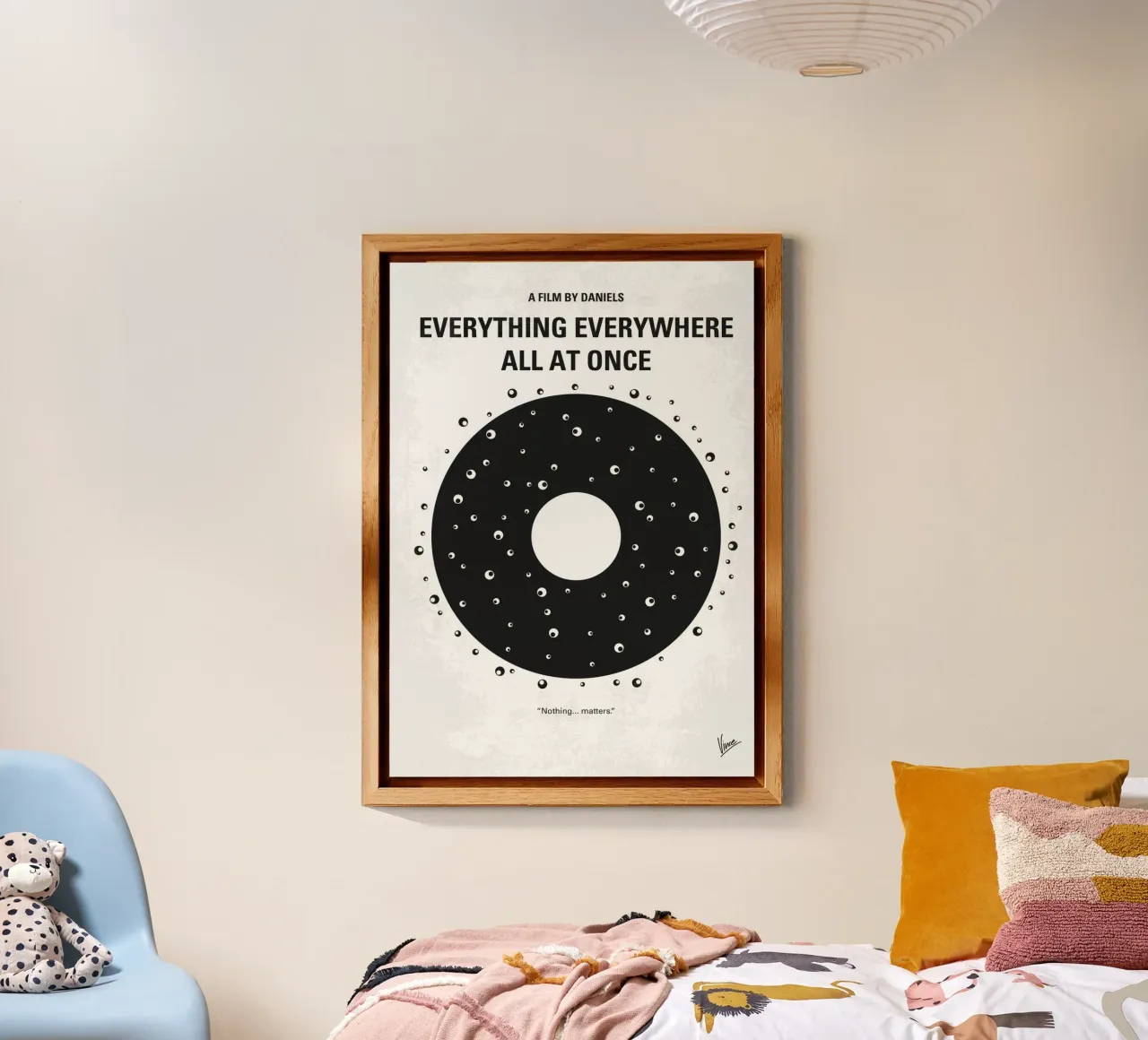 No1380 My Everything Everywhere All at Once minimal movie po alluminio dibond da Chungkong